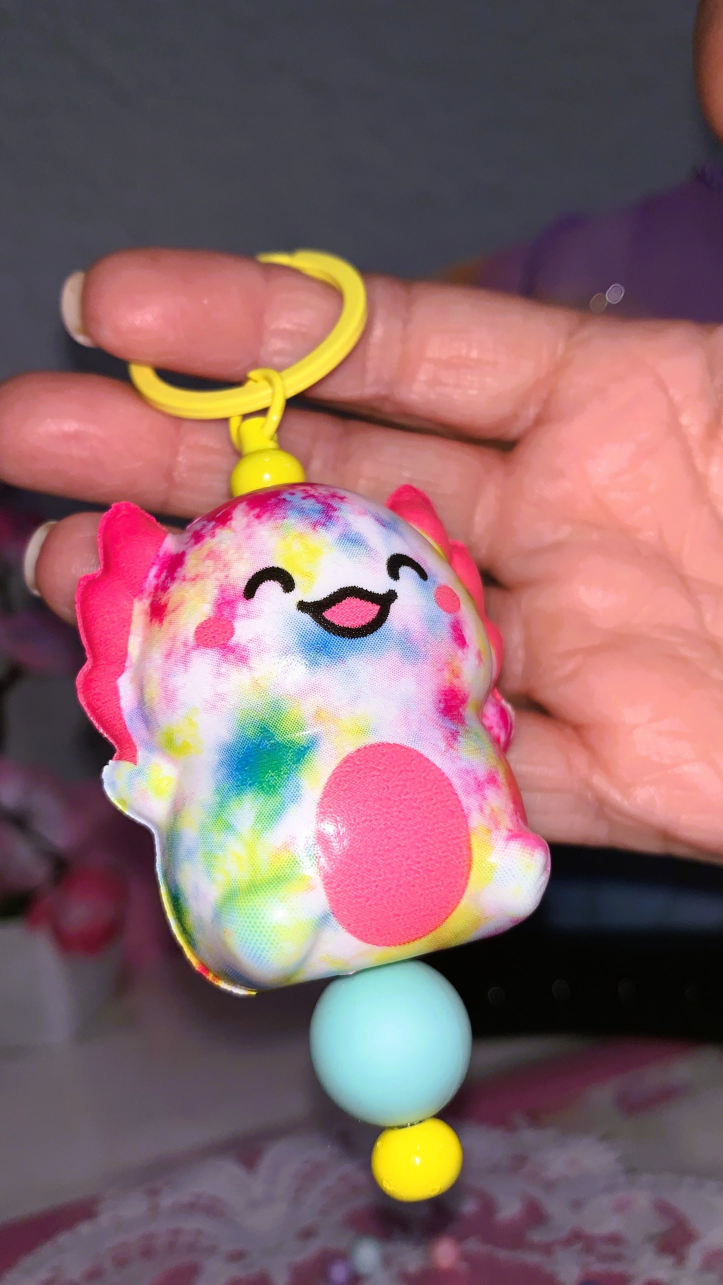 🩷 Llavero Ajolote Squishy | Axolotl Squishy Keychain – Cute Kawaii Antistress Edition 🌈✨ | Limited Colors