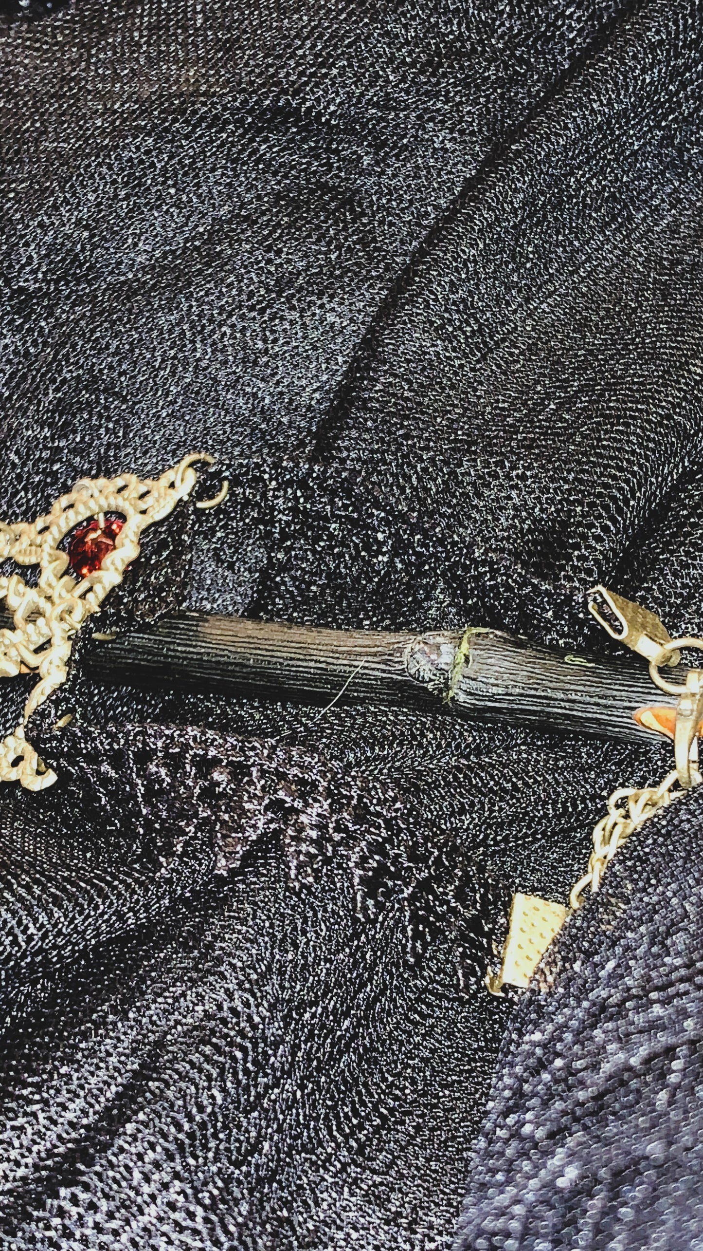 🕸️ Pulsera Gótica con Anillo “Bloody Rose Lace” | Gothic Ring Bracelet Black Lace & Red Gem 💀 | Vampire Hand Jewelry Limited 1:1