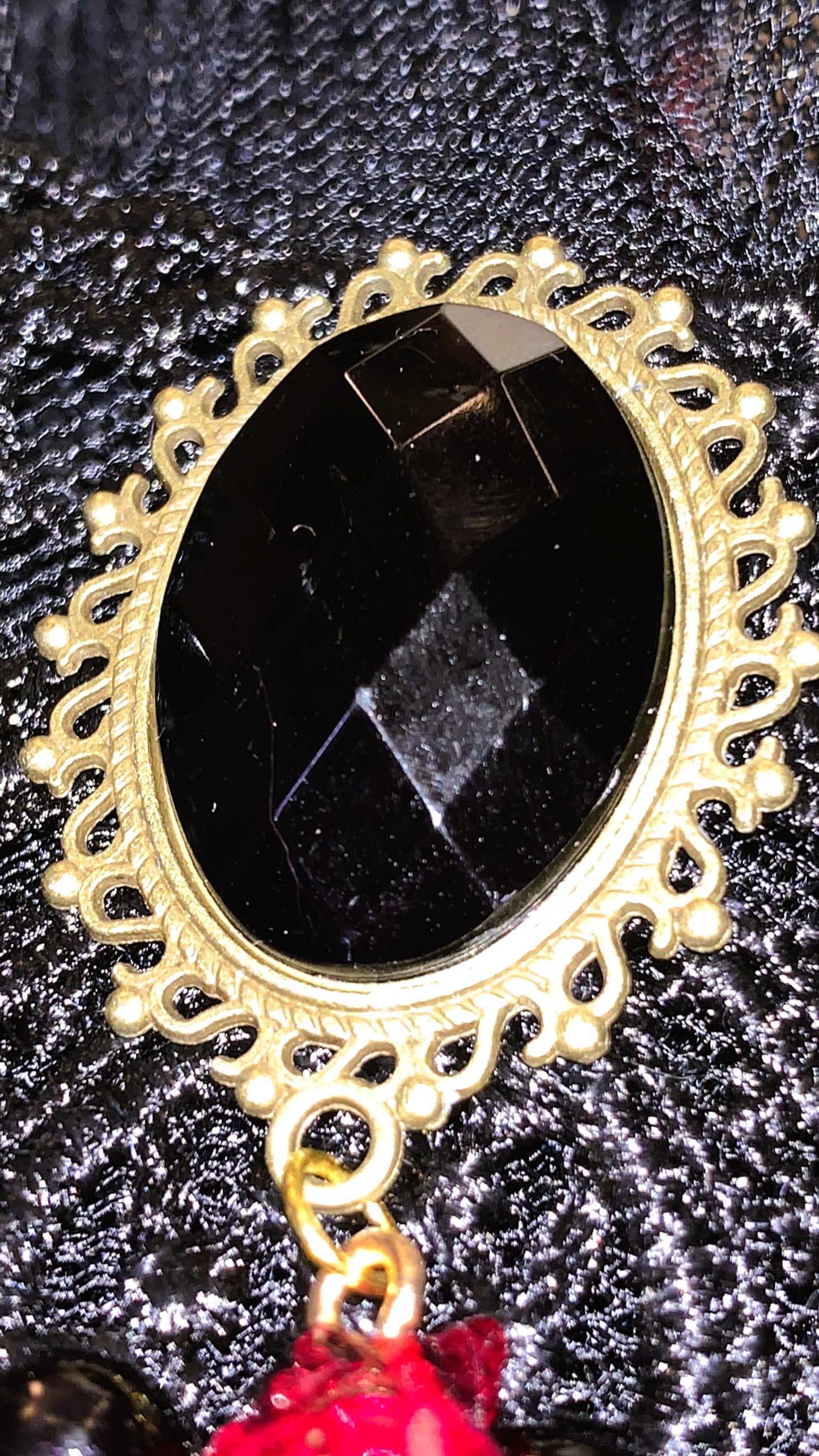 🖤 Gargantilla “Black Heart Royal” | Gothic Lace Choker Gold & Black ✨ | Victorian Vampire Necklace | Dark Anatomy Limited 1:1