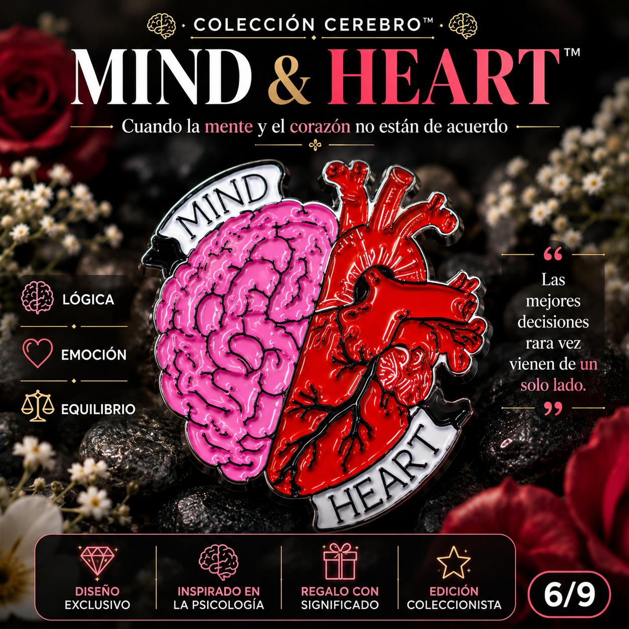 Pins “Cerebro Humano” | Human Brain Enamel Pin Collection – Limited 1:1 Edition | MedPins