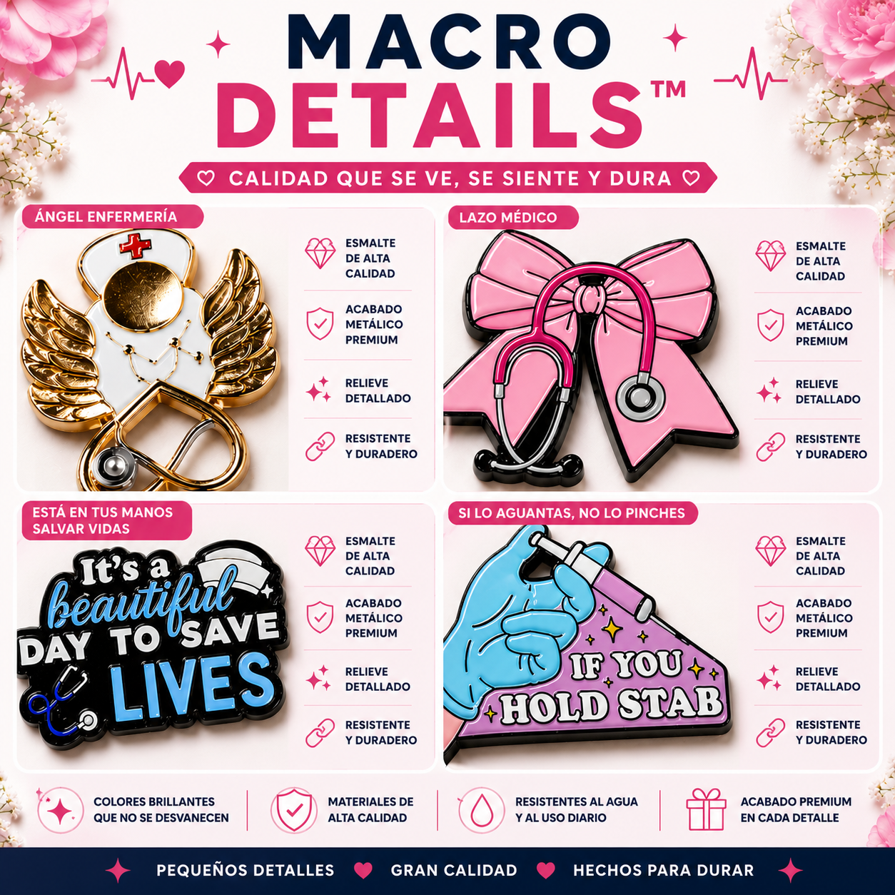 Pins de Enfermería | Nursing Enamel Pin Collection – Limited 1:1 Edition | MedPins