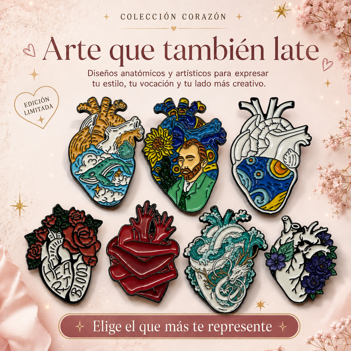 Vista 8 de la colección completa de pins MedPins