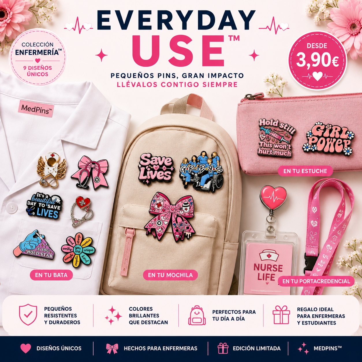 Pins de Enfermería | Nursing Enamel Pin Collection – Limited 1:1 Edition | MedPins