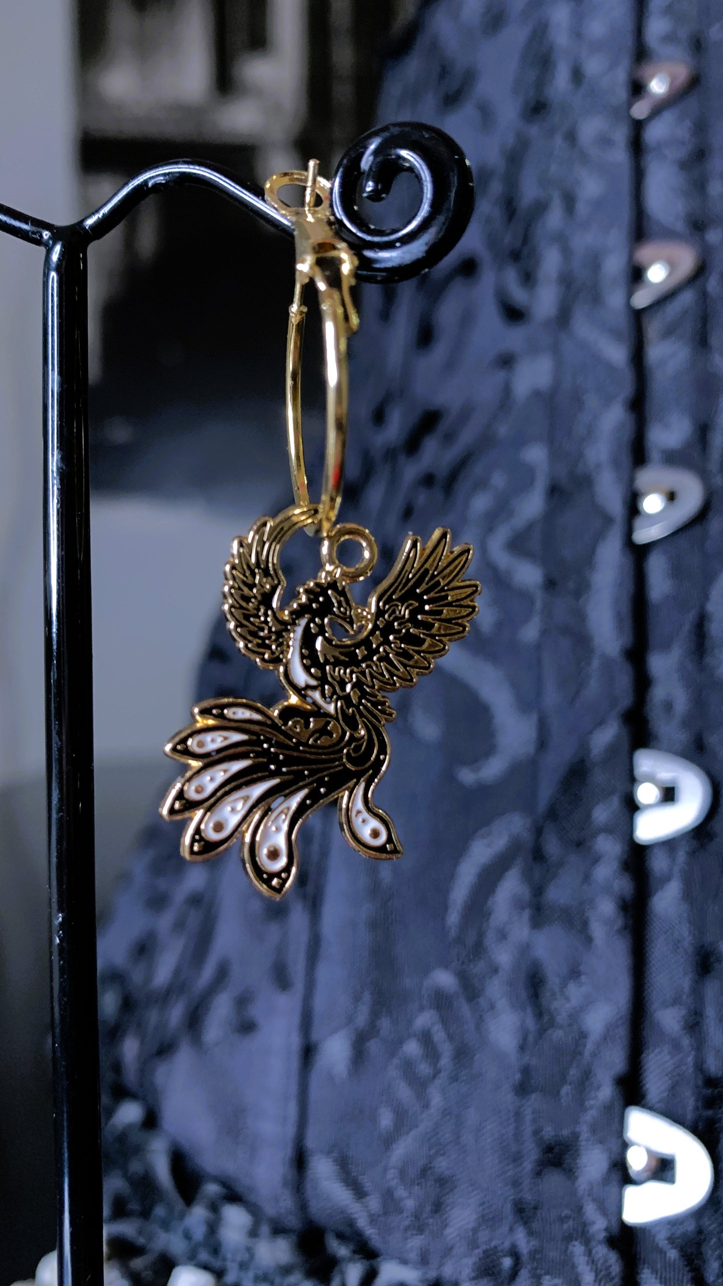🐉 Pack “Golden Beasts” | Gothic Exotic Animals Earrings & Keychains – Dark Anatomy Halloween Edition 🕸️ | 1:1 Limited Edition