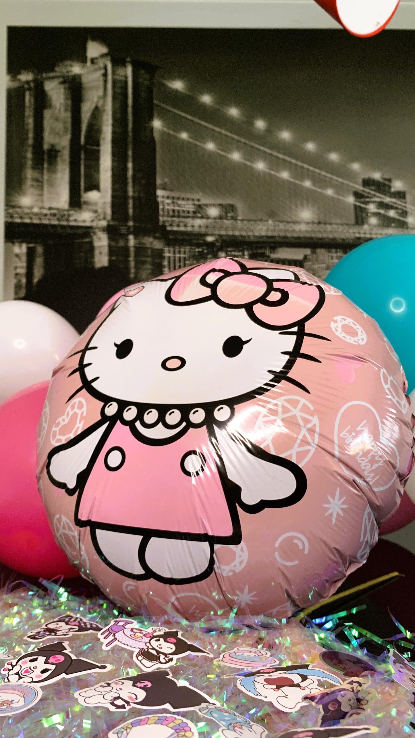 Pack de Stickers Kuromi & Cinnamoroll (25 piezas) | Pegatinas Sanrio Exclusivas + Globo Sanrio GRATIS