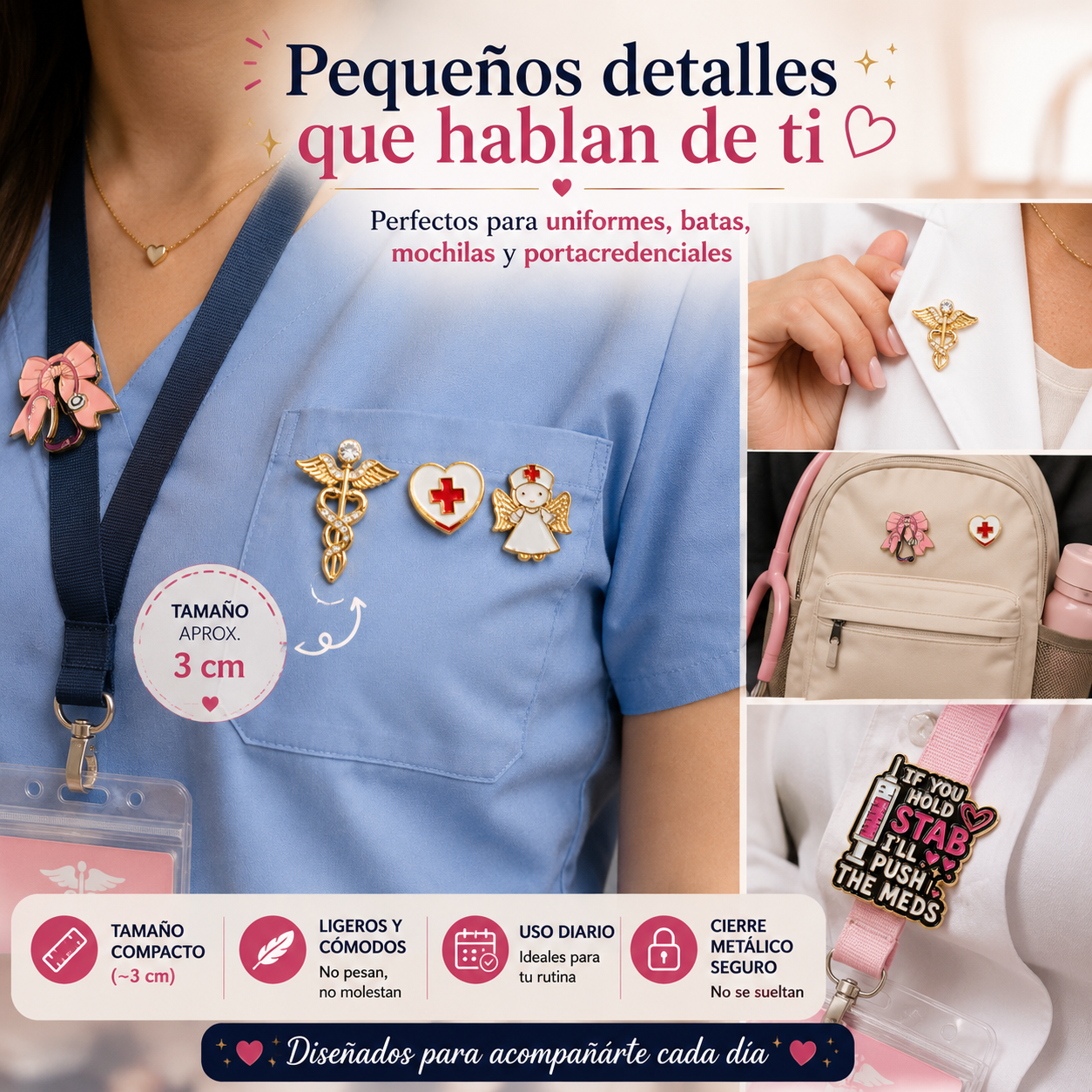Pins “Símbolos Médicos & Vocación” | Medical Symbols & Healthcare Identity Enamel Pin Collection – Limited 1:1 Edition | MedPins
