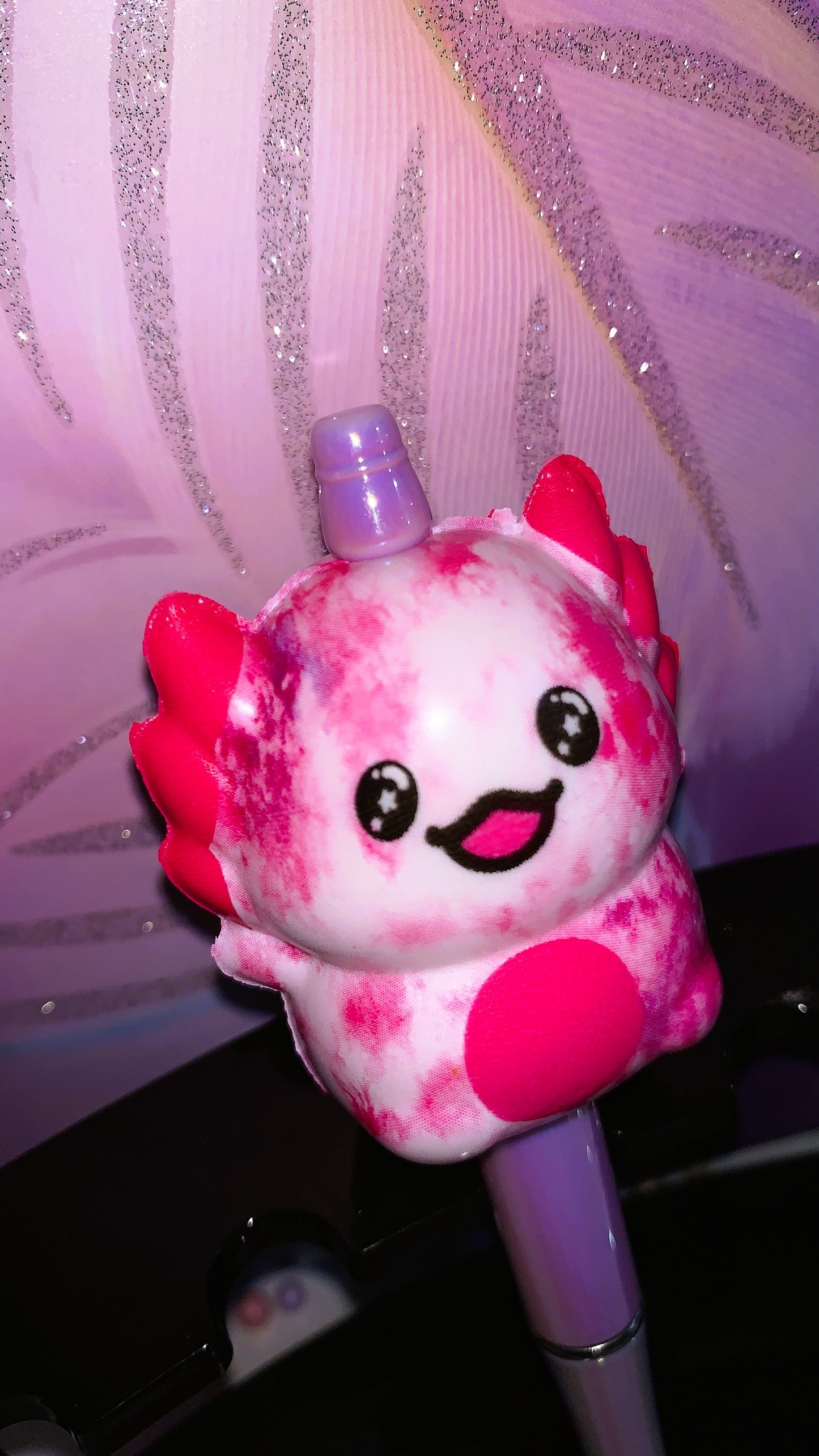 🩷 Bolígrafo Ajolote Squishy | Axolotl Squishy Pen – Cute Kawaii Antistress Edition 🌈✨ | Limited Colors