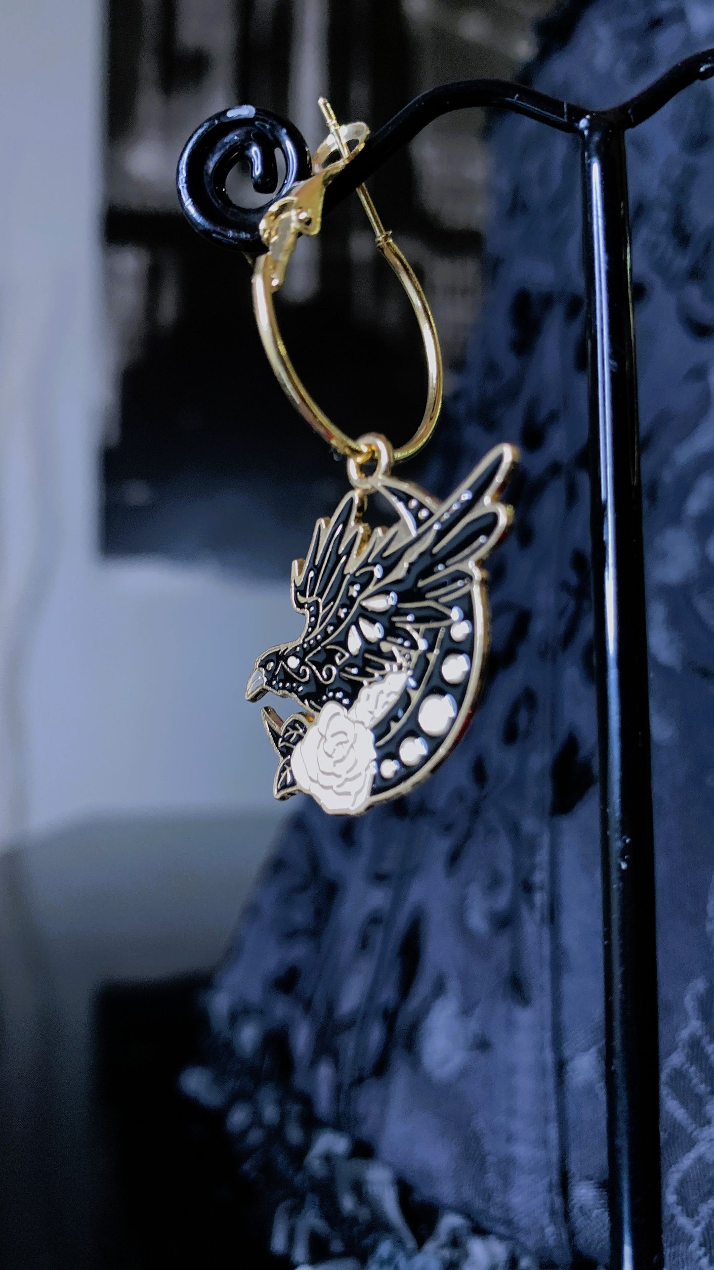 🐉 Pack “Golden Beasts” | Gothic Exotic Animals Earrings & Keychains – Dark Anatomy Halloween Edition 🕸️ | 1:1 Limited Edition