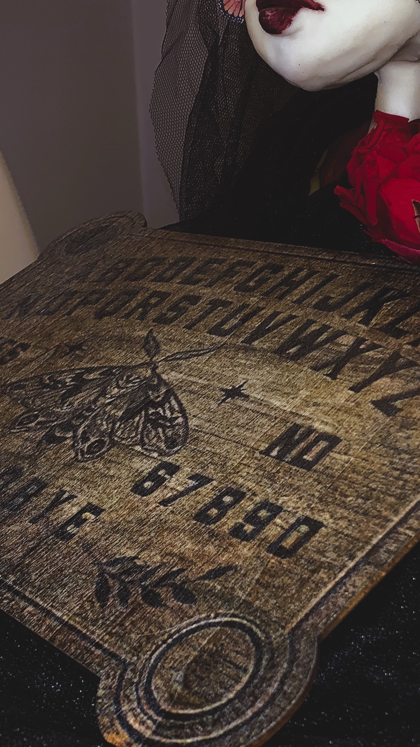 🕯️ Tablero Grande “Ouija Grand Deluxe” | Gothic Ouija Board Wall Art ⚜️ | Dark Occult Home Décor Limited Edition 1:1