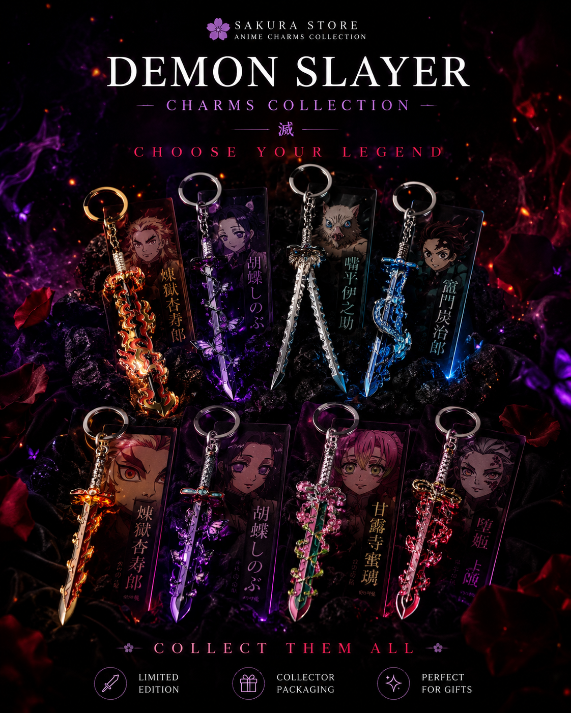 Demon Slayer Charms Collection