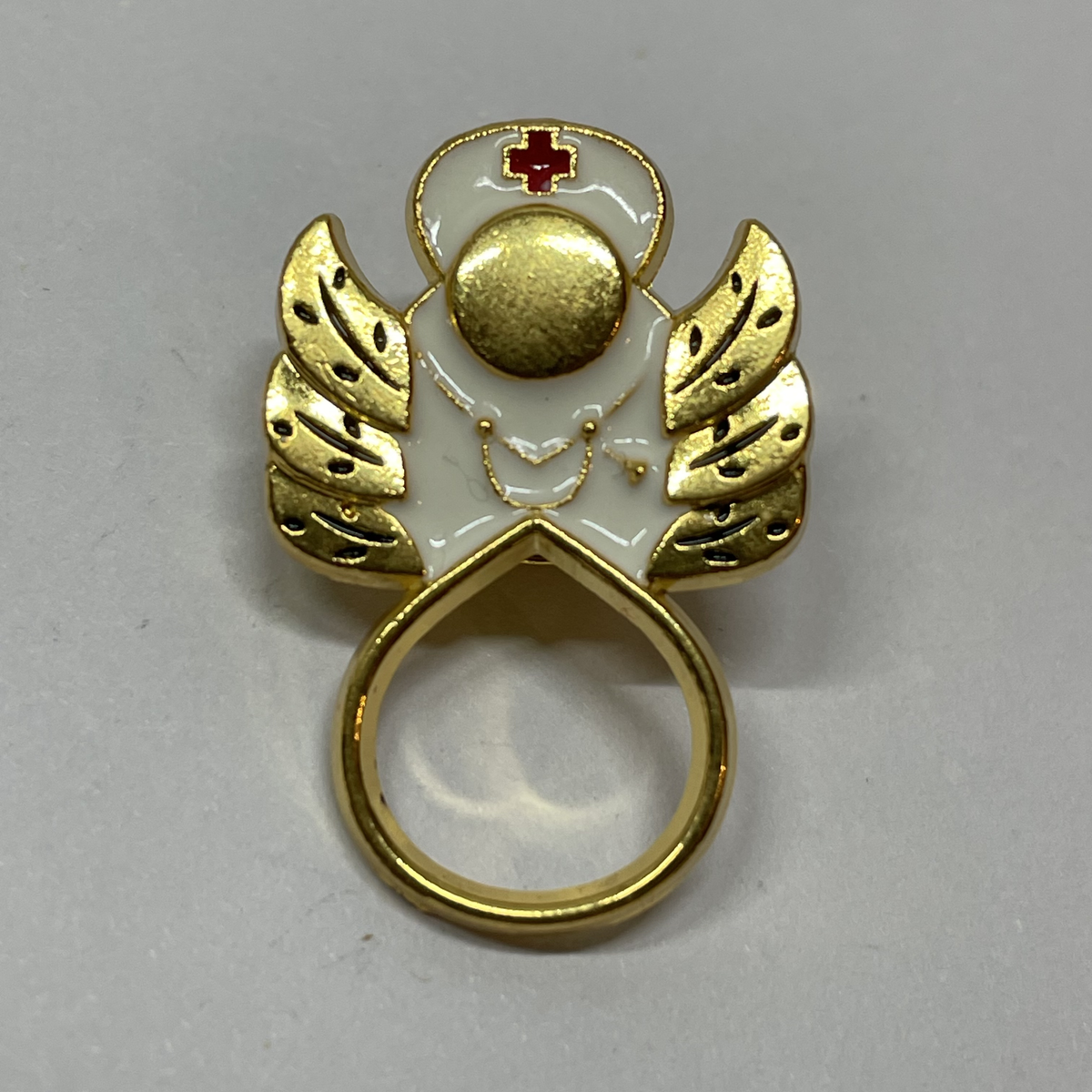 Pin Ángel de la Enfermería Dorado de MedPins