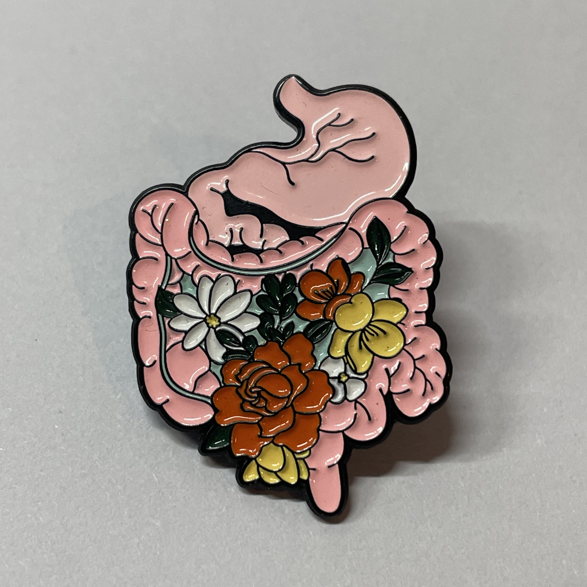 Pin Estómago & Intestinos Florales de MedPins