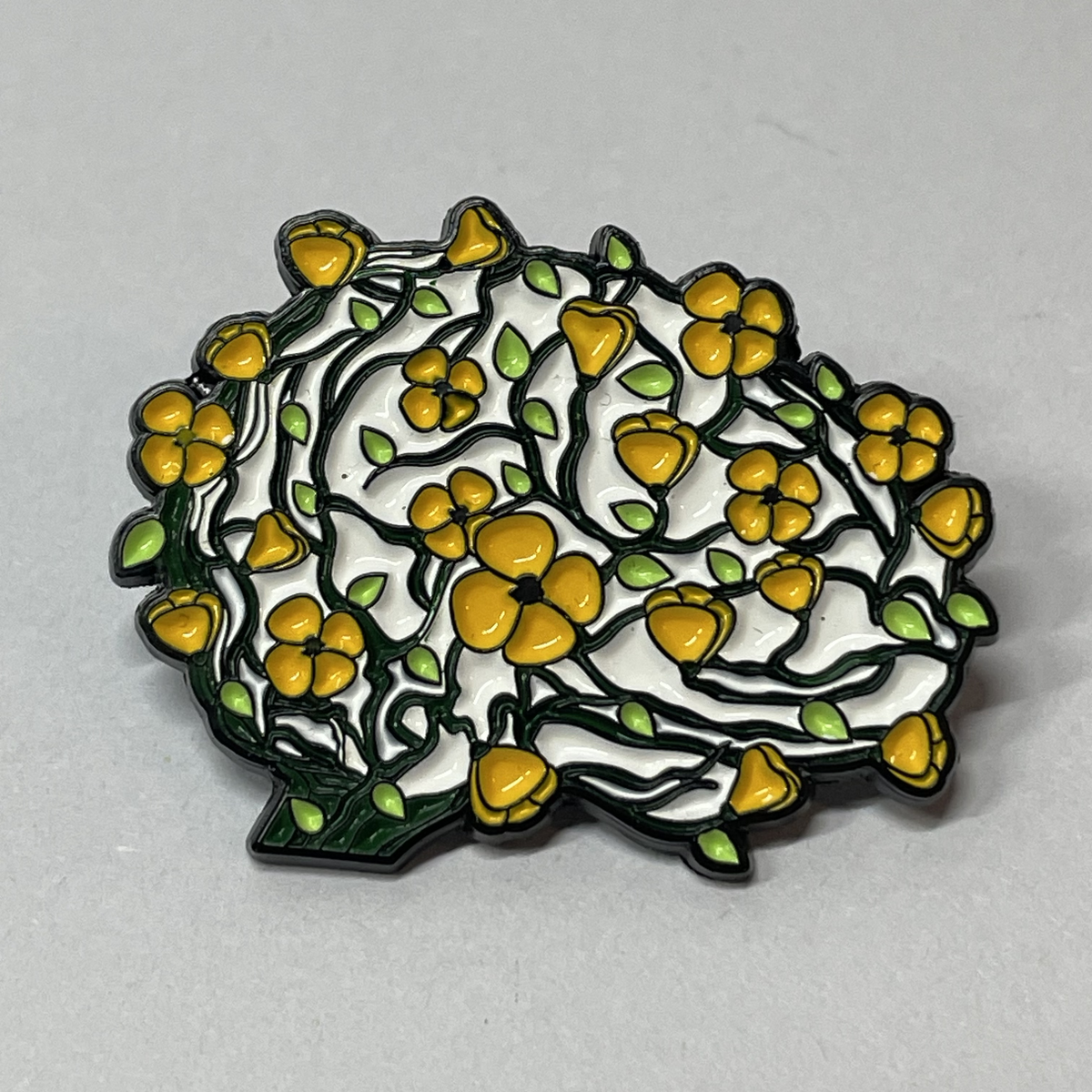 Pin Cerebro Florido de MedPins