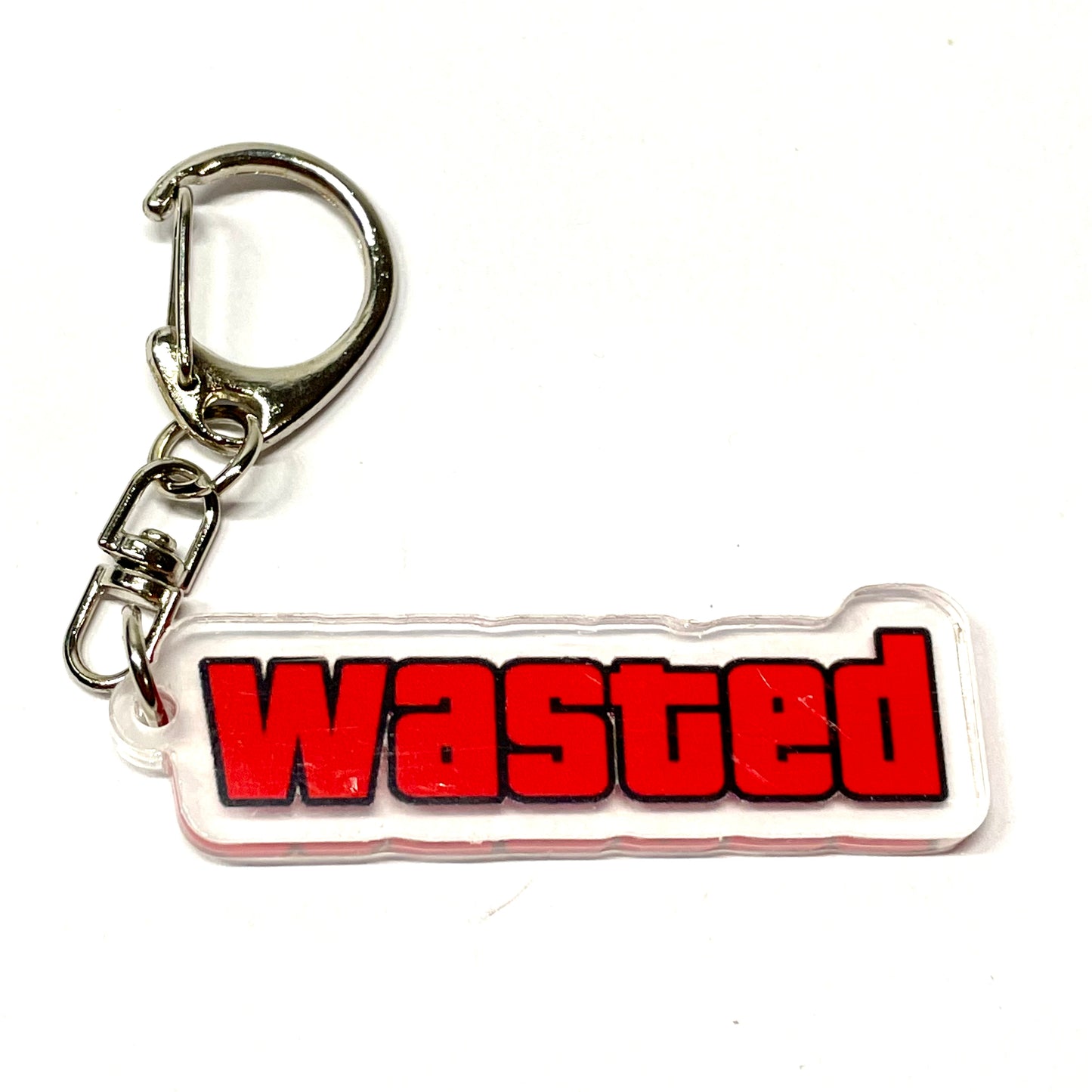 Llavero gamer diseño Wasted inspirado en GTA VI de Sakura Store