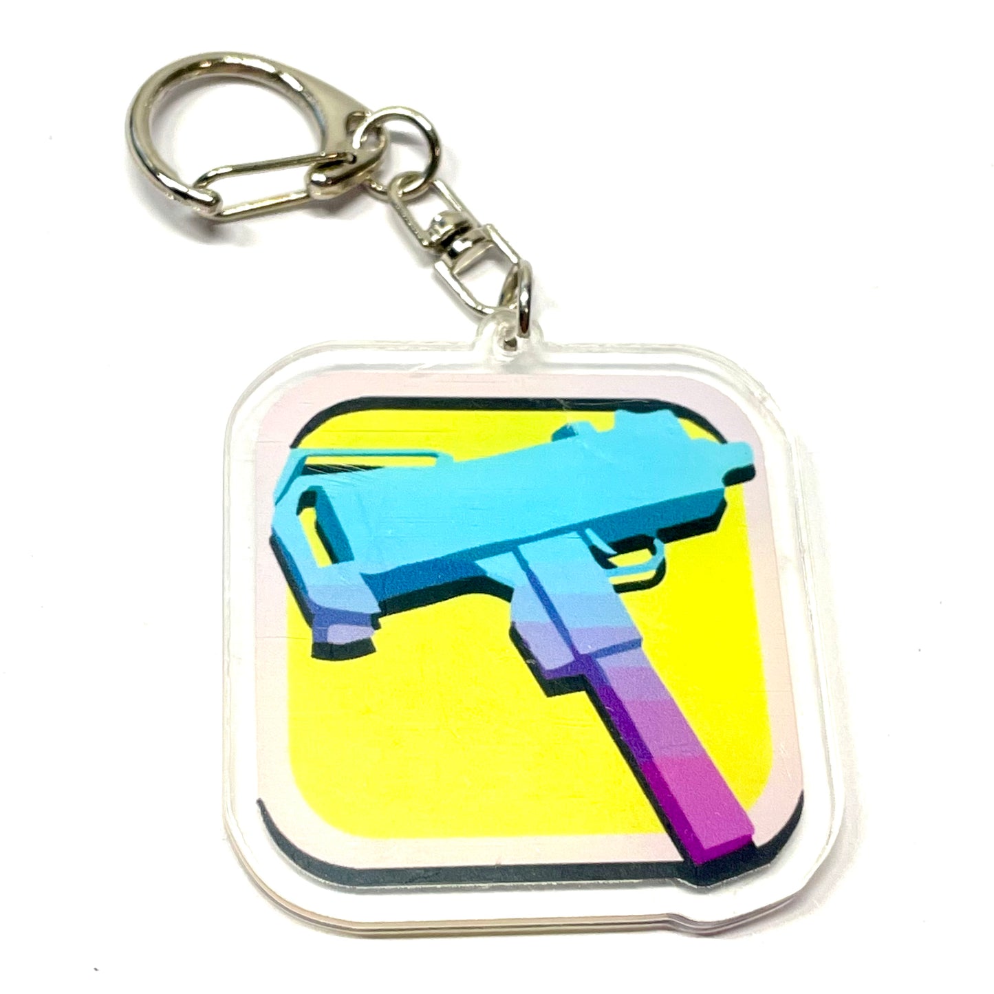 Llavero gamer diseño Pistola Azul de Sakura Store