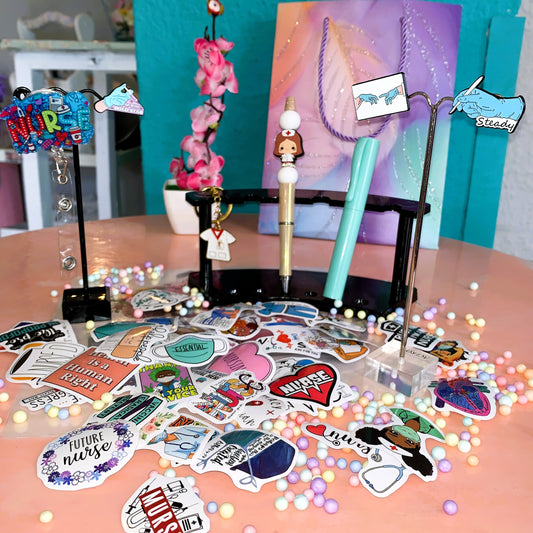 Steady Hands Pflege Set Limitierte Edition | Chirurgie Zubehör, Pins, Schere & Sticker MedPins